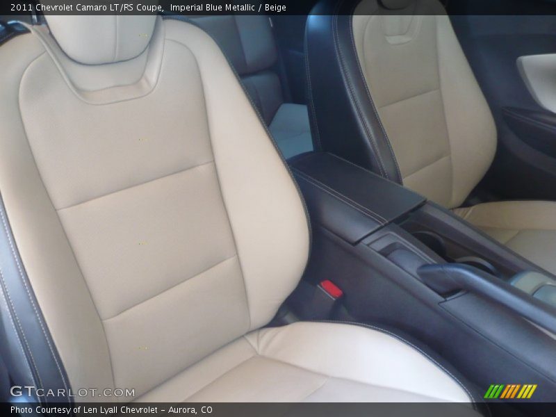 Imperial Blue Metallic / Beige 2011 Chevrolet Camaro LT/RS Coupe