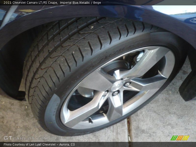Imperial Blue Metallic / Beige 2011 Chevrolet Camaro LT/RS Coupe