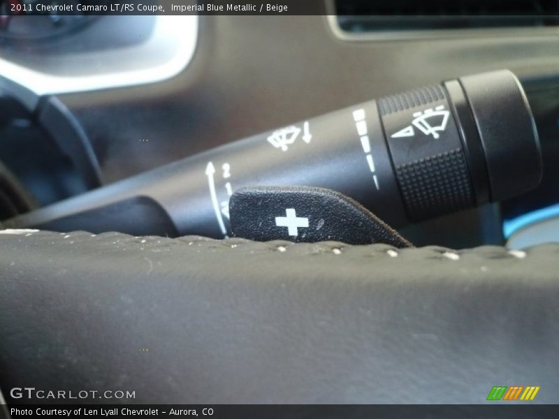 Imperial Blue Metallic / Beige 2011 Chevrolet Camaro LT/RS Coupe