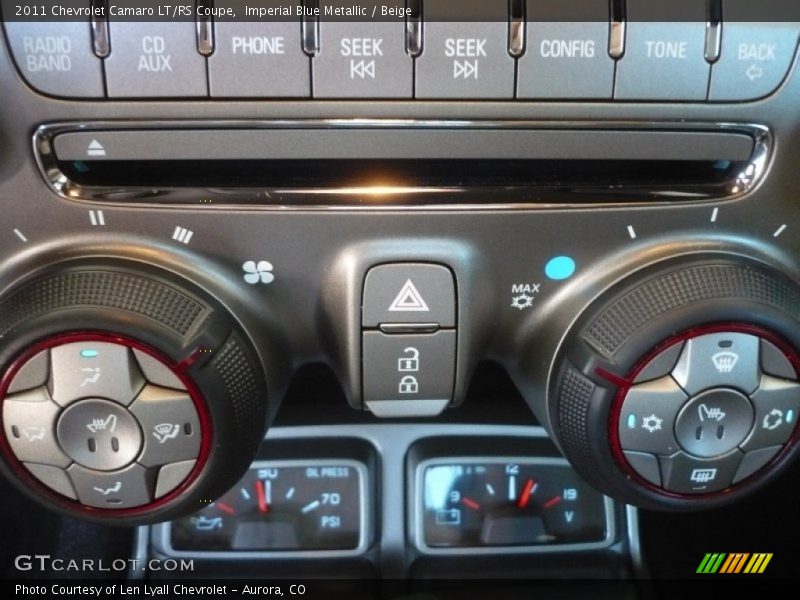 Imperial Blue Metallic / Beige 2011 Chevrolet Camaro LT/RS Coupe
