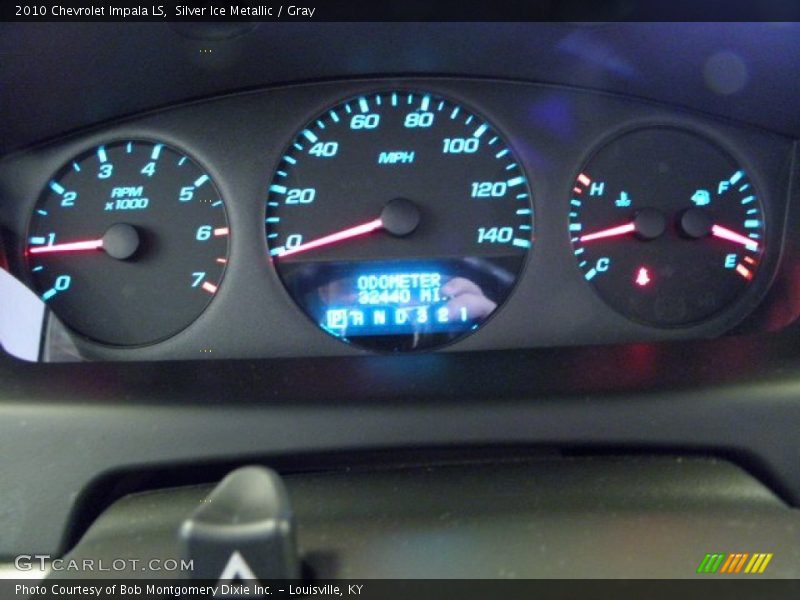 Silver Ice Metallic / Gray 2010 Chevrolet Impala LS