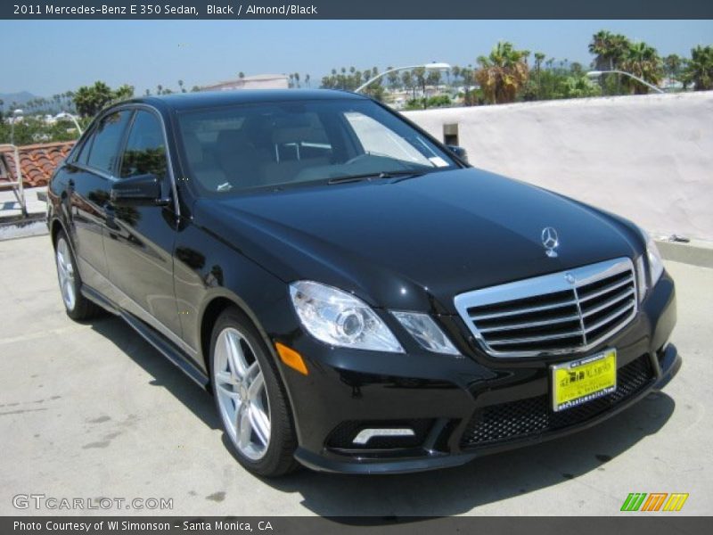 Black / Almond/Black 2011 Mercedes-Benz E 350 Sedan