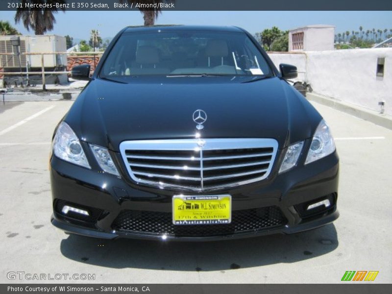Black / Almond/Black 2011 Mercedes-Benz E 350 Sedan