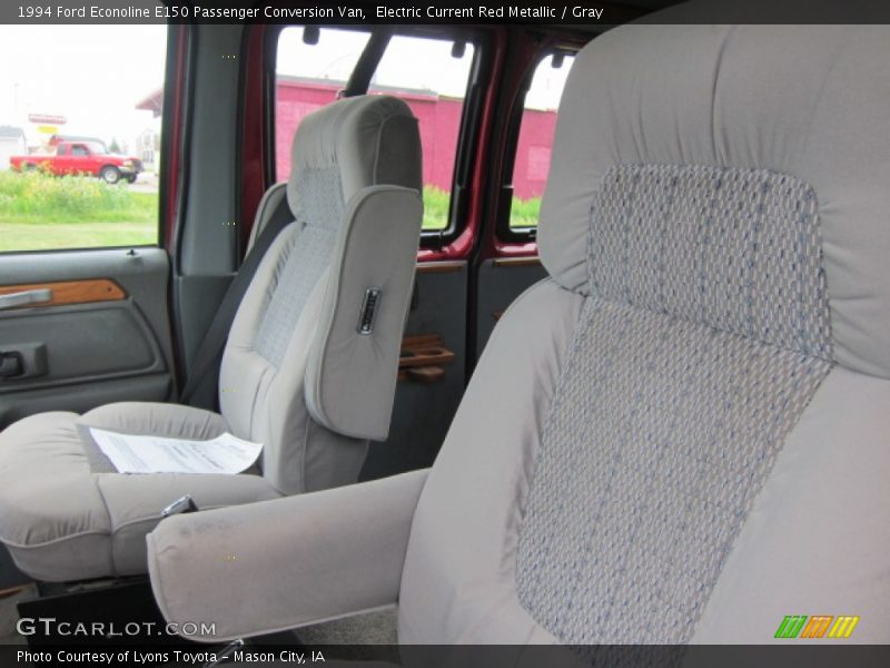 Electric Current Red Metallic / Gray 1994 Ford Econoline E150 Passenger Conversion Van