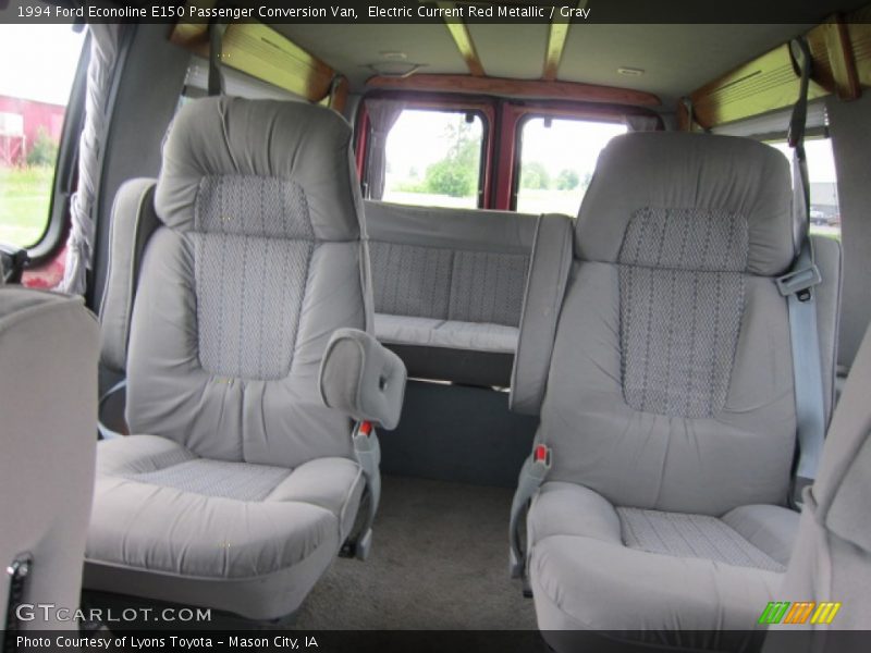 Electric Current Red Metallic / Gray 1994 Ford Econoline E150 Passenger Conversion Van