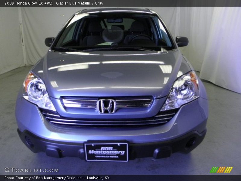 Glacier Blue Metallic / Gray 2009 Honda CR-V EX 4WD