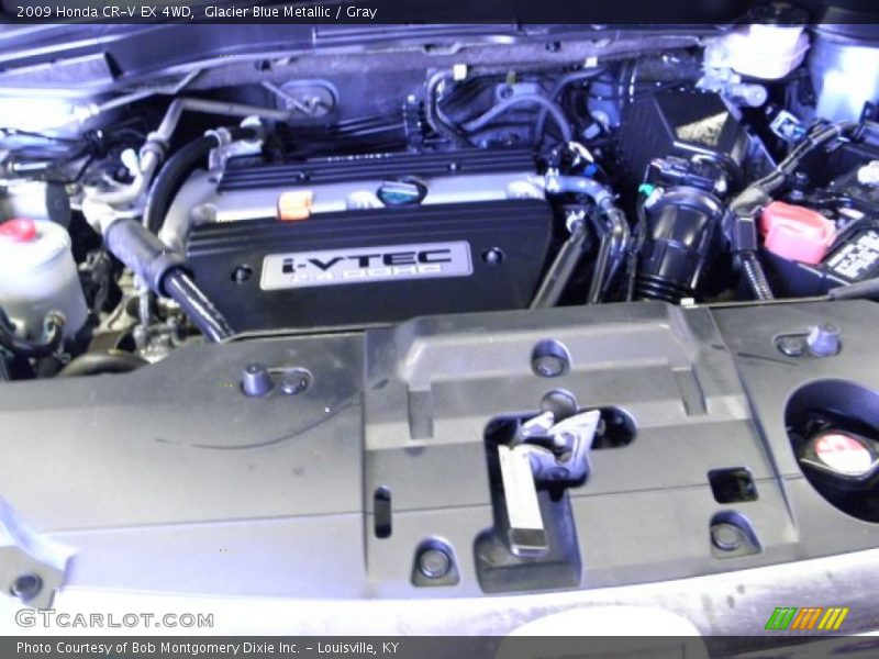 Glacier Blue Metallic / Gray 2009 Honda CR-V EX 4WD