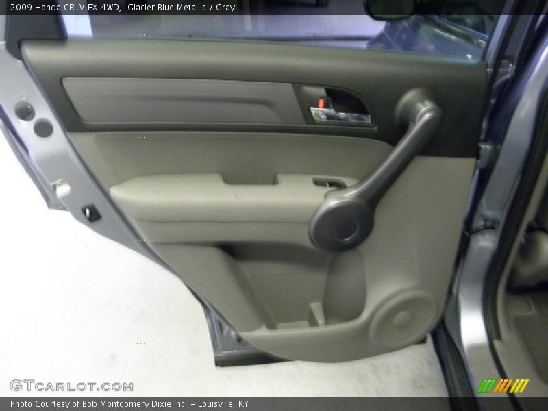 Glacier Blue Metallic / Gray 2009 Honda CR-V EX 4WD