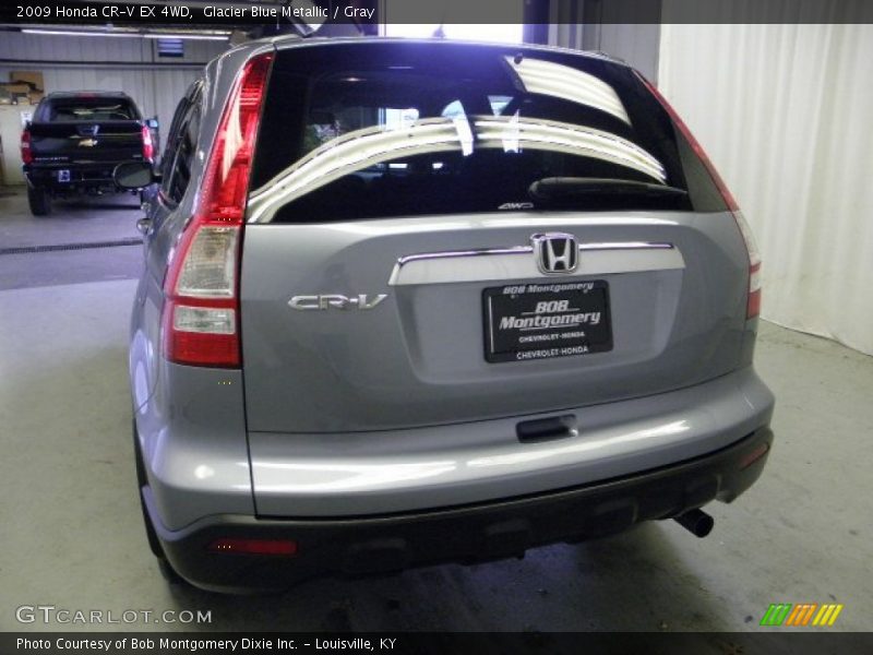 Glacier Blue Metallic / Gray 2009 Honda CR-V EX 4WD