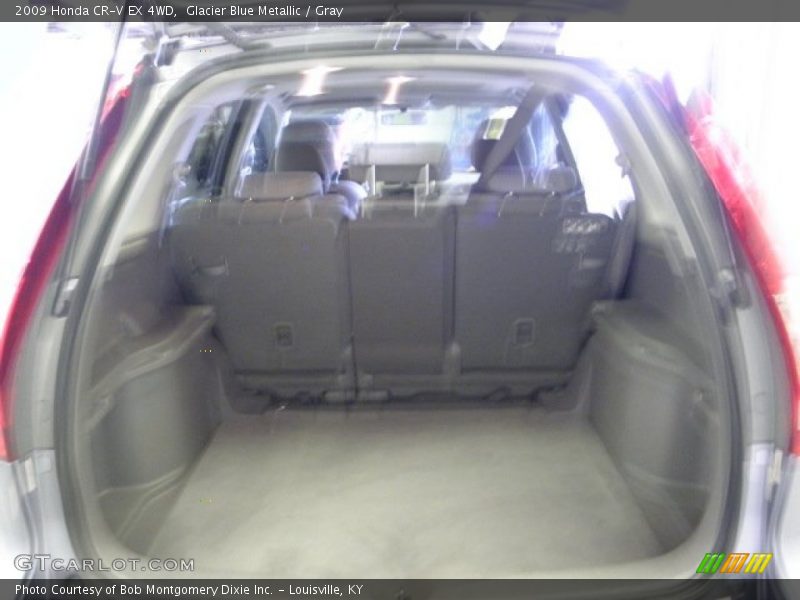 Glacier Blue Metallic / Gray 2009 Honda CR-V EX 4WD