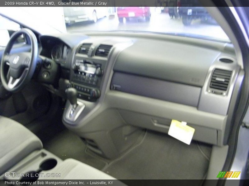 Glacier Blue Metallic / Gray 2009 Honda CR-V EX 4WD