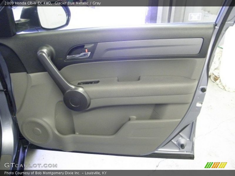 Glacier Blue Metallic / Gray 2009 Honda CR-V EX 4WD