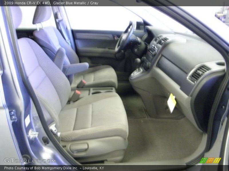 Glacier Blue Metallic / Gray 2009 Honda CR-V EX 4WD