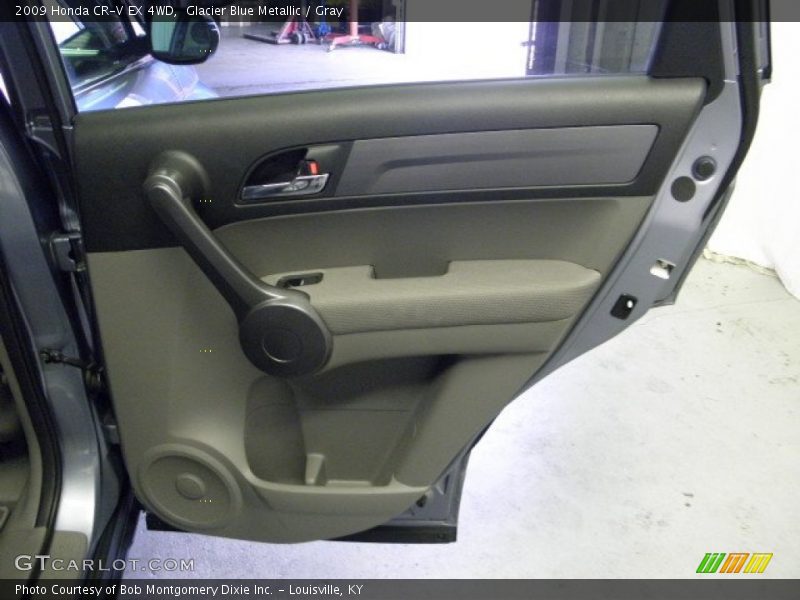 Glacier Blue Metallic / Gray 2009 Honda CR-V EX 4WD
