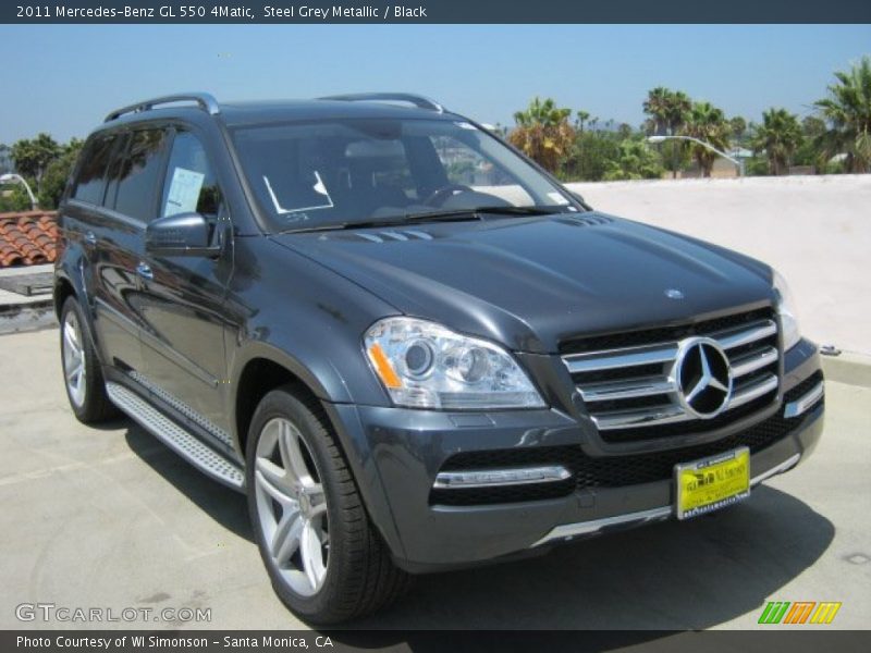 Steel Grey Metallic / Black 2011 Mercedes-Benz GL 550 4Matic