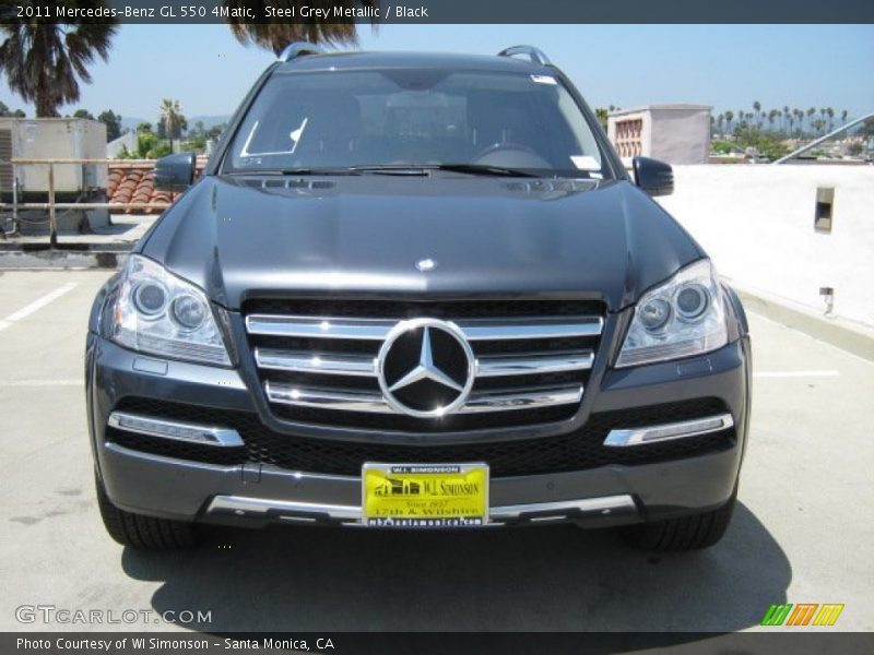 Steel Grey Metallic / Black 2011 Mercedes-Benz GL 550 4Matic