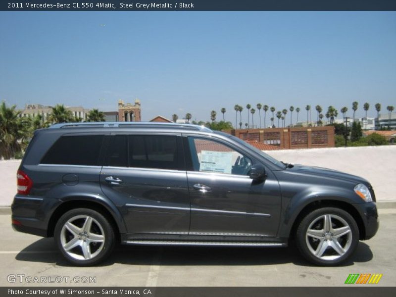 Steel Grey Metallic / Black 2011 Mercedes-Benz GL 550 4Matic