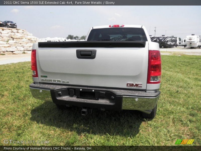 Pure Silver Metallic / Ebony 2011 GMC Sierra 1500 SLE Extended Cab 4x4