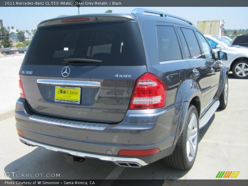 Steel Grey Metallic / Black 2011 Mercedes-Benz GL 550 4Matic