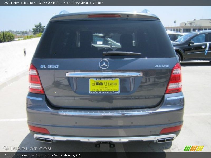 Steel Grey Metallic / Black 2011 Mercedes-Benz GL 550 4Matic