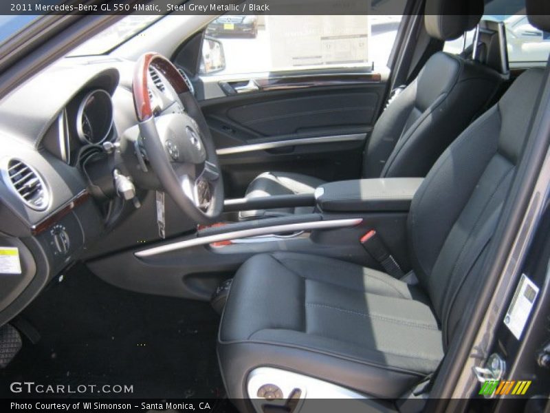 Steel Grey Metallic / Black 2011 Mercedes-Benz GL 550 4Matic