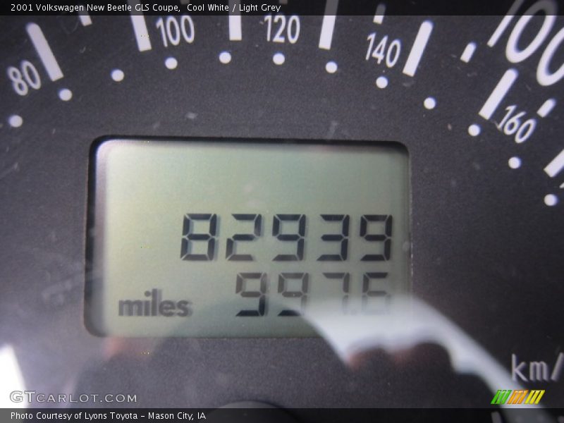 Cool White / Light Grey 2001 Volkswagen New Beetle GLS Coupe