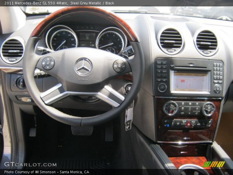 Steel Grey Metallic / Black 2011 Mercedes-Benz GL 550 4Matic