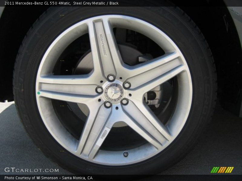 Steel Grey Metallic / Black 2011 Mercedes-Benz GL 550 4Matic