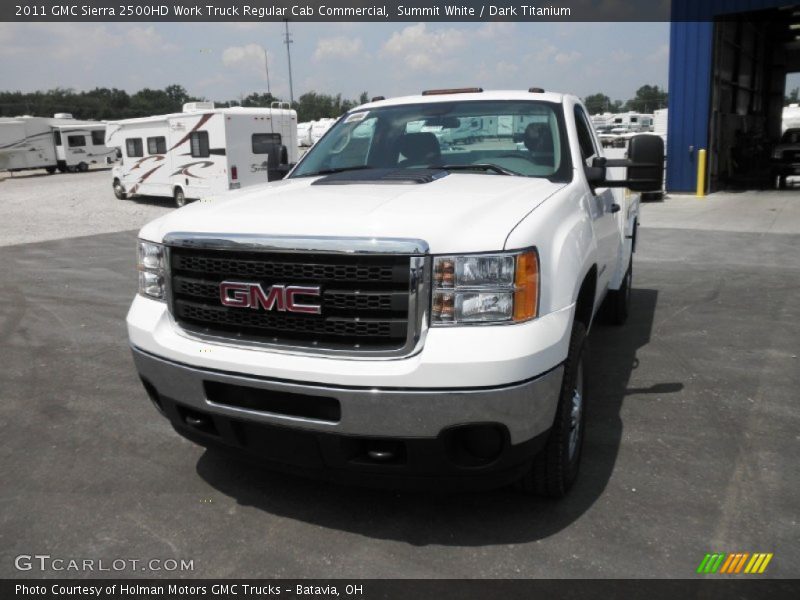 Summit White / Dark Titanium 2011 GMC Sierra 2500HD Work Truck Regular Cab Commercial