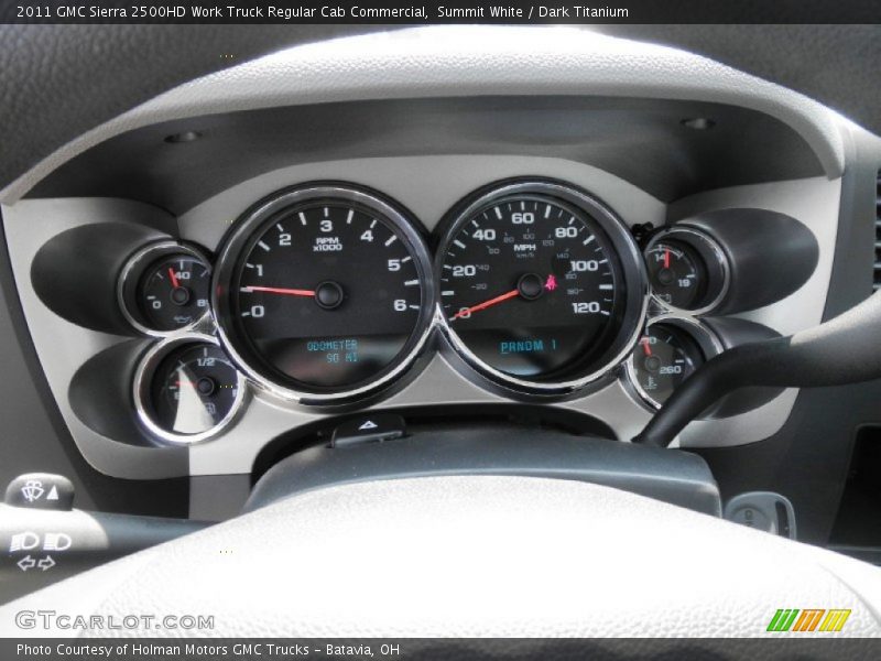  2011 Sierra 2500HD Work Truck Regular Cab Commercial Work Truck Regular Cab Commercial Gauges