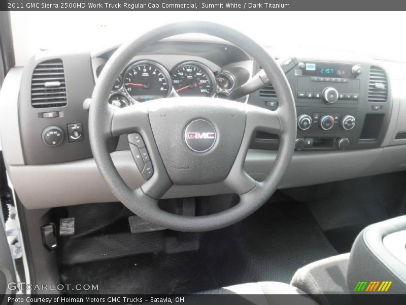 Dashboard of 2011 Sierra 2500HD Work Truck Regular Cab Commercial