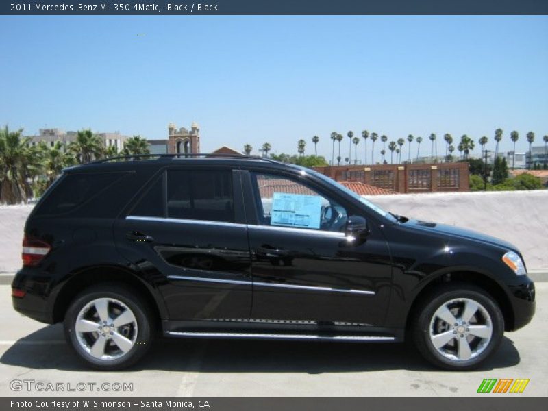 Black / Black 2011 Mercedes-Benz ML 350 4Matic