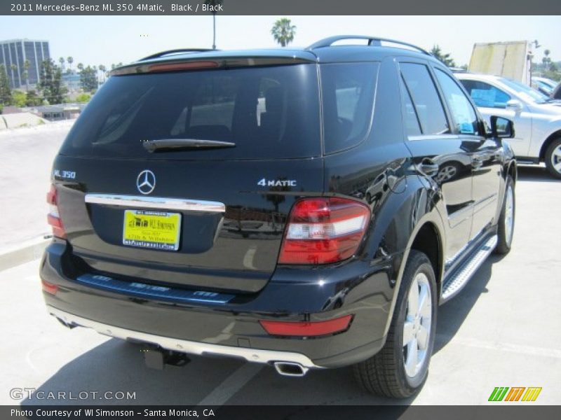 Black / Black 2011 Mercedes-Benz ML 350 4Matic