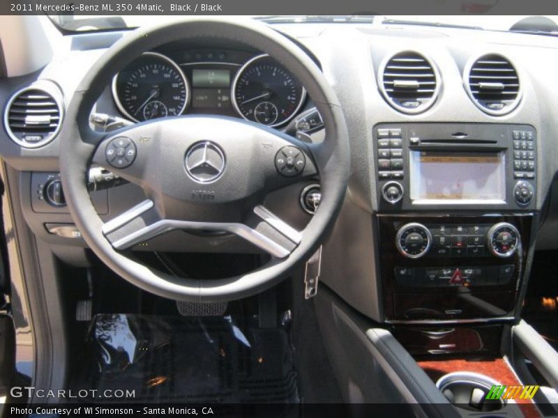 Black / Black 2011 Mercedes-Benz ML 350 4Matic