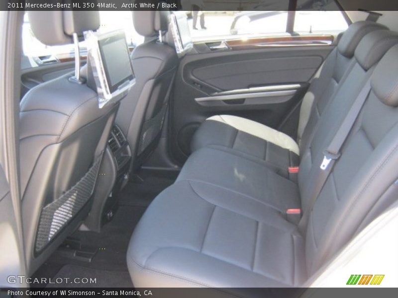 Arctic White / Black 2011 Mercedes-Benz ML 350 4Matic