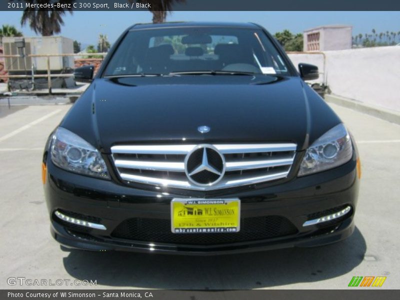 Black / Black 2011 Mercedes-Benz C 300 Sport