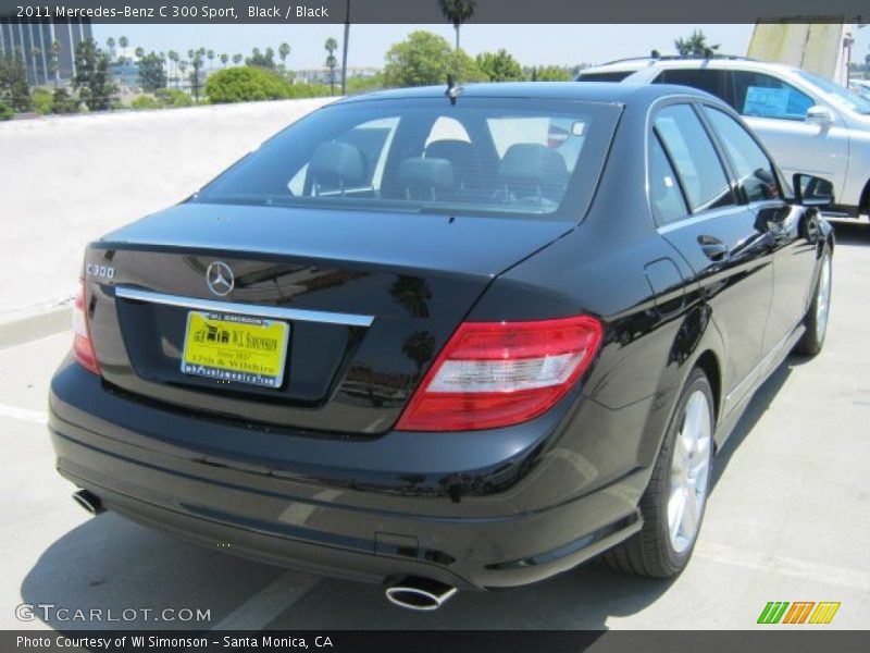 Black / Black 2011 Mercedes-Benz C 300 Sport