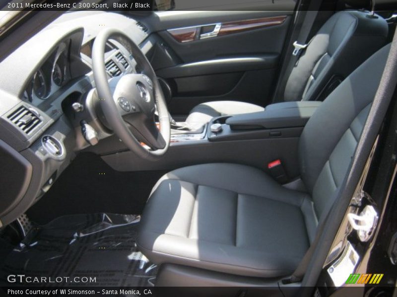 Black / Black 2011 Mercedes-Benz C 300 Sport