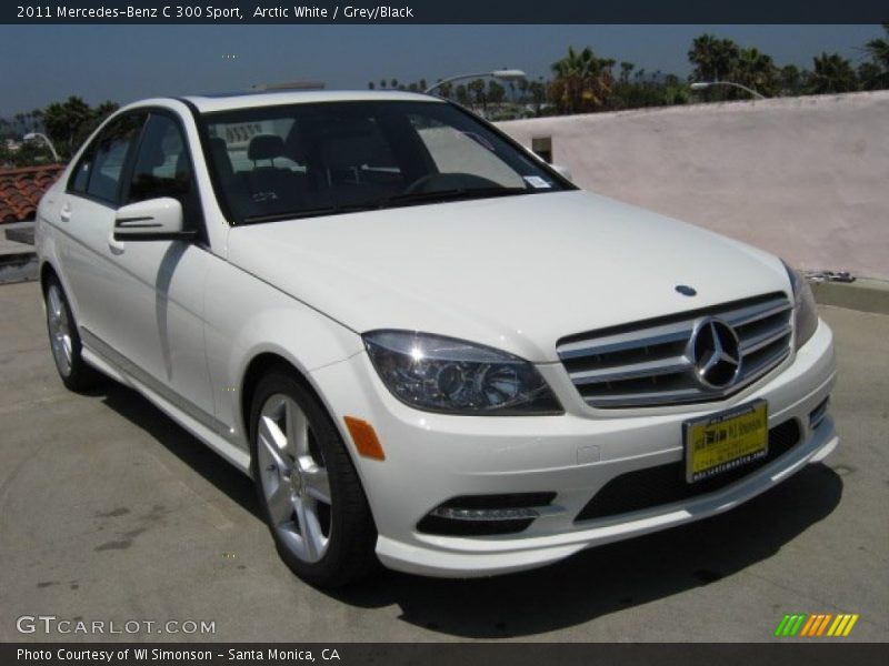 Arctic White / Grey/Black 2011 Mercedes-Benz C 300 Sport