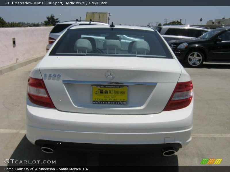 Arctic White / Grey/Black 2011 Mercedes-Benz C 300 Sport