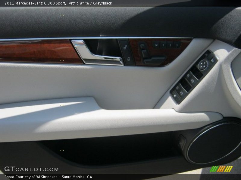 Arctic White / Grey/Black 2011 Mercedes-Benz C 300 Sport