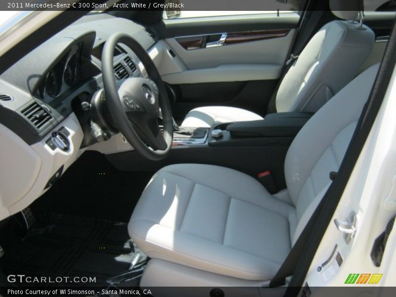 Arctic White / Grey/Black 2011 Mercedes-Benz C 300 Sport