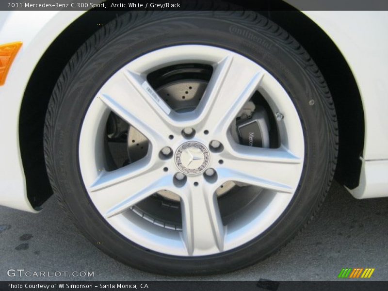 Arctic White / Grey/Black 2011 Mercedes-Benz C 300 Sport