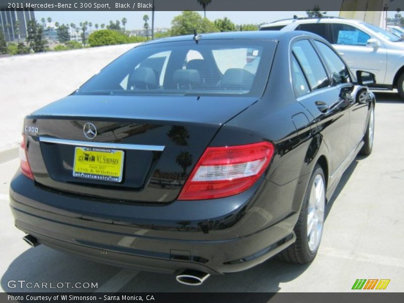 Black / Black 2011 Mercedes-Benz C 300 Sport