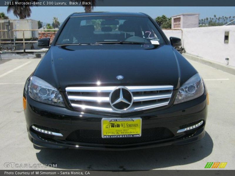 Black / Black 2011 Mercedes-Benz C 300 Luxury