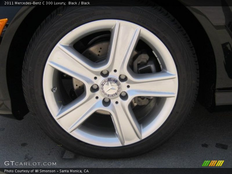 Black / Black 2011 Mercedes-Benz C 300 Luxury