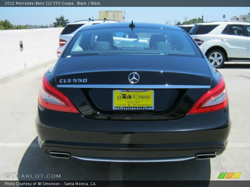 Black / Black 2012 Mercedes-Benz CLS 550 Coupe