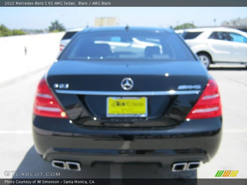 Black / AMG Black 2012 Mercedes-Benz S 63 AMG Sedan