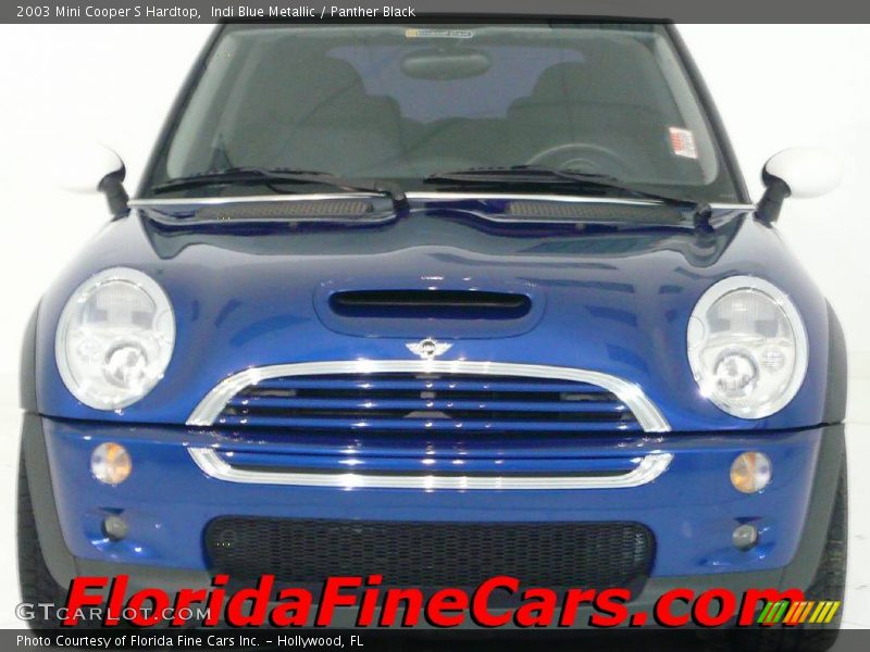 Indi Blue Metallic / Panther Black 2003 Mini Cooper S Hardtop