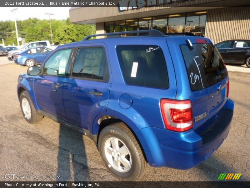 Blue Flame Metallic / Charcoal Black 2012 Ford Escape XLT